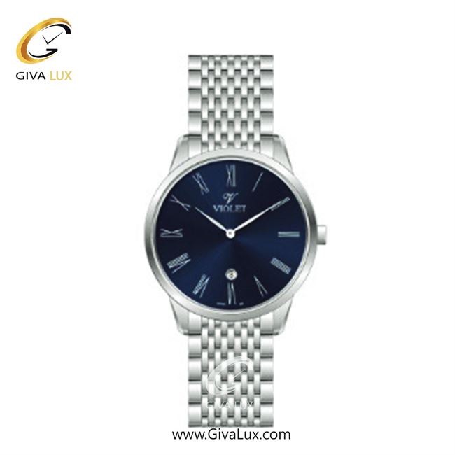 ساعت مچی اورجینال زنانه ویولت VIOLET نقره ای | نقره ای| سرمه ای| کد رفرنس 0554